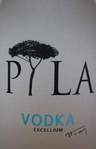 Zoom sur le logo de Vodka Pyla