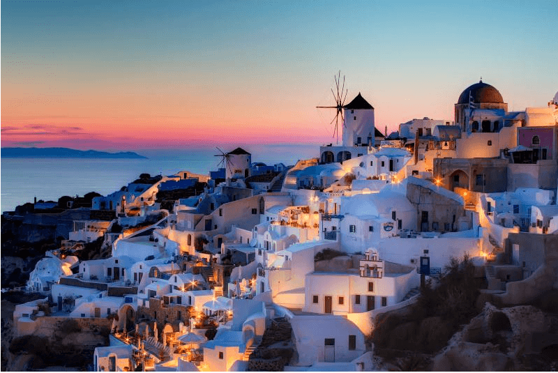 La magnifique ville de Oia